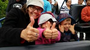thumbs up sand dunes